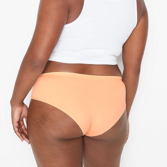 Victoria's Secret Bare Seamless Logo Hiphugger Panty Orange XS NEW - Picture 4 of 6
